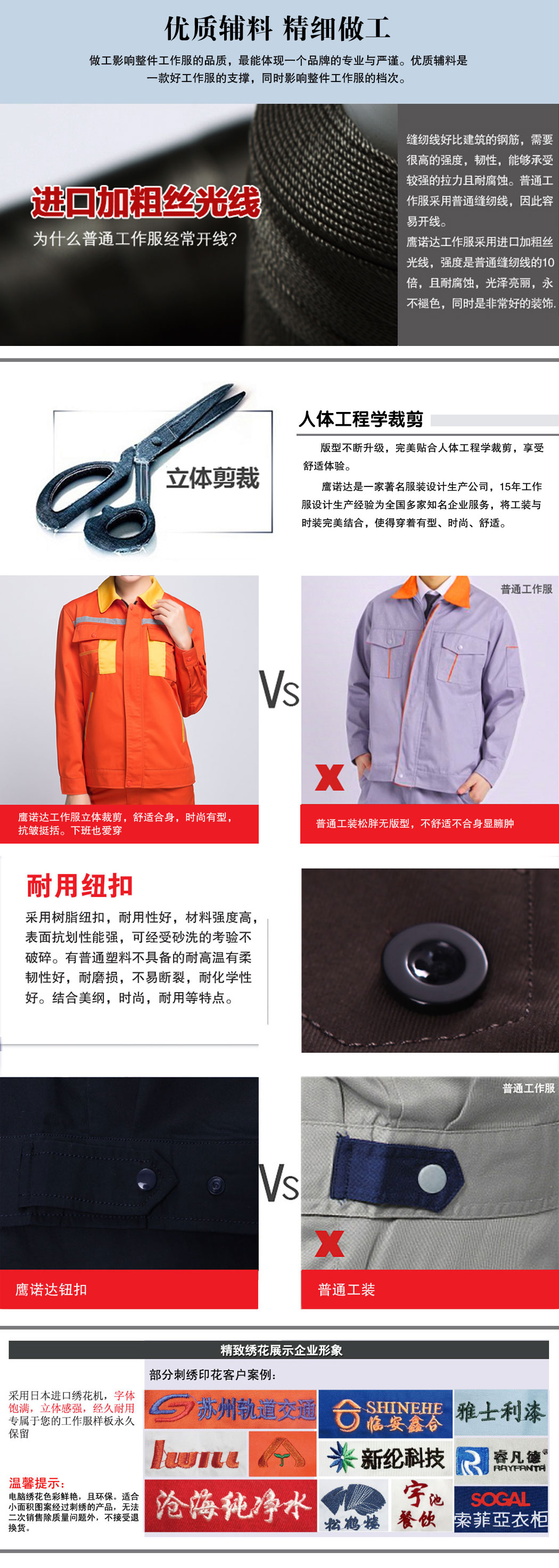 橘黄拼黄色春季工作服AC09-5(图2)